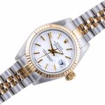 Rolex Lady-Datejust 69173 (1997) - White dial 26 mm Gold/Steel case (1/8)