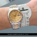 Rolex Datejust 36 16233 (1995) - Champagne dial 36 mm Gold/Steel case (2/8)