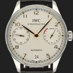 IWC Portuguese Automatic IW500114 (2016) - Silver dial 42 mm Steel case (2/8)