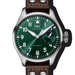 IWC Big Pilot IW501015 (2023) - Groen wijzerplaat 46mm Staal (1/1)