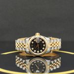 Rolex Lady-Datejust 179173 (2005) - Black dial 26 mm Gold/Steel case (4/7)