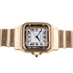 Cartier Santos 887901 (Unknown (random serial)) - Champagne dial 29 mm Yellow Gold case (5/8)