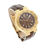 Bulgari Diagono DG 40 G CH (2008) - Bruin wijzerplaat 40mm Witgoud (3/5)