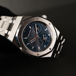 Audemars Piguet Royal Oak Dual Time 25730ST.OO.0789ST.01 (1994) - Blauw wijzerplaat 36mm Staal (4/8)