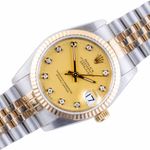 Rolex Datejust 31 68273 (1991) - Champagne dial 31 mm Gold/Steel case (1/8)