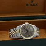 Rolex Datejust 1601 (1969) - Grey dial 36 mm Gold/Steel case (3/7)