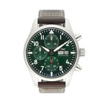IWC Pilot Chronograph IW388103 (2021) - Groen wijzerplaat 41mm Staal (1/5)