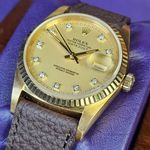 Rolex Datejust 36 16018 (1984) - Yellow dial 36 mm Yellow Gold case (3/5)