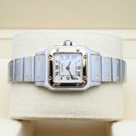 Cartier Santos Galbée 1567 (1999) - White dial 24 mm Gold/Steel case (5/8)