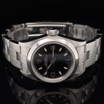 Rolex Oyster Perpetual 67180 (1997) - Black dial 26 mm Steel case (6/8)