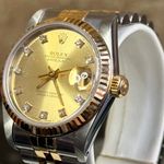 Rolex Datejust 31 68273 (1985) - Champagne dial 31 mm Gold/Steel case (8/8)