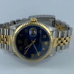 Rolex Datejust 36 - (Unknown (random serial)) - Blue dial 36 mm Gold/Steel case (1/6)