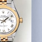 Rolex Lady-Datejust 279173 (2017) - Grey dial 28 mm Gold/Steel case (5/8)