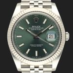 Rolex Datejust 41 126334 (2023) - Green dial 41 mm Steel case (3/8)