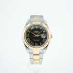 Rolex Datejust II 116333 (Unknown (random serial)) - Black dial 41 mm Gold/Steel case (6/8)