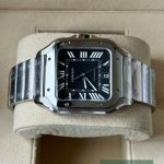 Cartier Santos WSSA0096 (2026) - Zwart wijzerplaat Staal (5/7)