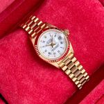 Rolex Lady-Datejust 69178 (1987) - Wit wijzerplaat 26mm Geelgoud (3/8)