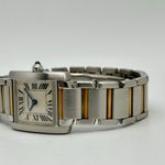 Cartier Tank Française 2384 (Unknown (random serial)) - White dial 25 mm Steel case (20/20)