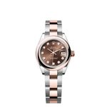 Rolex Lady-Datejust 279161 (2024) - Bruin wijzerplaat 28mm Staal (1/1)