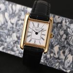 Chopard Tank 5054 (1985) - White dial 20 mm Yellow Gold case (2/8)