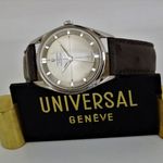 Universal Genève Polerouter 20366-2 (1960) - Zilver wijzerplaat 33mm Staal (1/8)