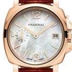 Panerai Luminor Due PAM01280 (Onbekend (willekeurig serienummer)) - Parelmoer wijzerplaat 38mm Roodgoud (2/4)