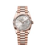 Rolex Day-Date 36 128235 (2025) - Zilver wijzerplaat 36mm Roségoud (1/1)