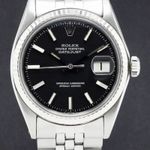 Rolex Datejust 1601 (1971) - Black dial 36 mm Steel case (1/7)