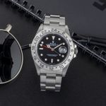 Rolex Explorer II 16570 (1995) - Black dial 40 mm Steel case (1/8)