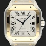 Cartier Santos W2SA0009 (2024) - Zilver wijzerplaat 40mm Staal (2/8)