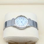 Cartier Santos 0906 (Unknown (random serial)) - White dial 25 mm Steel case (3/8)