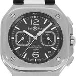 Bell & Ross BR 05 BR05C-BLC-ST/SRB (Onbekend (willekeurig serienummer)) - Zwart wijzerplaat 43mm Staal (1/5)