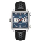 TAG Heuer Monaco Calibre 11 CAW211P.FC6356 (2023) - Blauw wijzerplaat 39mm Staal (3/3)