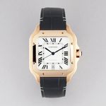 Cartier Santos WGSA0019 (2026) - Silver dial 39 mm Rose Gold case (1/8)