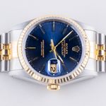 Rolex Datejust 36 16233 (1990) - Blue dial 36 mm Gold/Steel case (5/8)