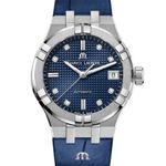 Maurice Lacroix Aikon AI6006-SS001-450-1 (2023) - Blauw wijzerplaat 35mm Staal (1/3)