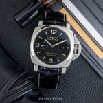 Panerai Luminor Marina 1950 3 Days Automatic PAM01312 (Onbekend (willekeurig serienummer)) - Zwart wijzerplaat 44mm Staal (3/8)
