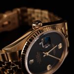 Rolex Datejust 36 16018 (1980) - Black dial 36 mm Yellow Gold case (5/8)