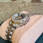 Rolex Lady-Datejust 69173 (1991) - Blue dial 26 mm Gold/Steel case (8/8)