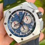 Audemars Piguet Royal Oak Offshore Chronograph 26420TI.OO.A027CA.01 (2023) - Blue dial 43 mm Titanium case (1/6)