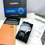 Panerai Luminor Due PAM00926 (2020) - Blauw wijzerplaat 38mm Titanium (9/9)