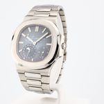 Patek Philippe Nautilus 3712/1A (2005) - Blauw wijzerplaat 39mm Staal (2/8)