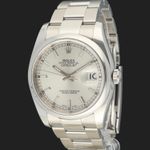 Rolex Datejust 36 116200 (2008) - Zilver wijzerplaat 36mm Staal (1/8)