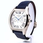 Cartier Tortue 2762 (Onbekend (willekeurig serienummer)) - Zilver wijzerplaat 38mm Witgoud (2/8)