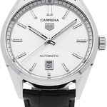 TAG Heuer Carrera Calibre 5 WBN2111.FC6505 (2025) - Black dial 39 mm Steel case (2/5)