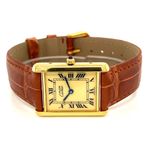 Cartier Tank 681006 (1990) - Champagne dial 23 mm Gold/Steel case (1/8)