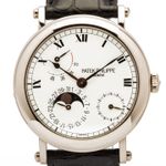 Patek Philippe Complications 5054G (2000) - White dial 36 mm White Gold case (1/7)