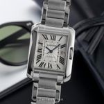 Cartier Tank Anglaise W5310009 (Onbekend (willekeurig serienummer)) - Zilver wijzerplaat 30mm Staal (1/8)