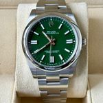 Rolex Oyster Perpetual 41 124300 (2024) - Green dial 41 mm Steel case (2/7)