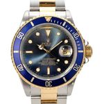 Rolex Submariner Date 16803 (1986) - Blue dial 40 mm Gold/Steel case (1/8)